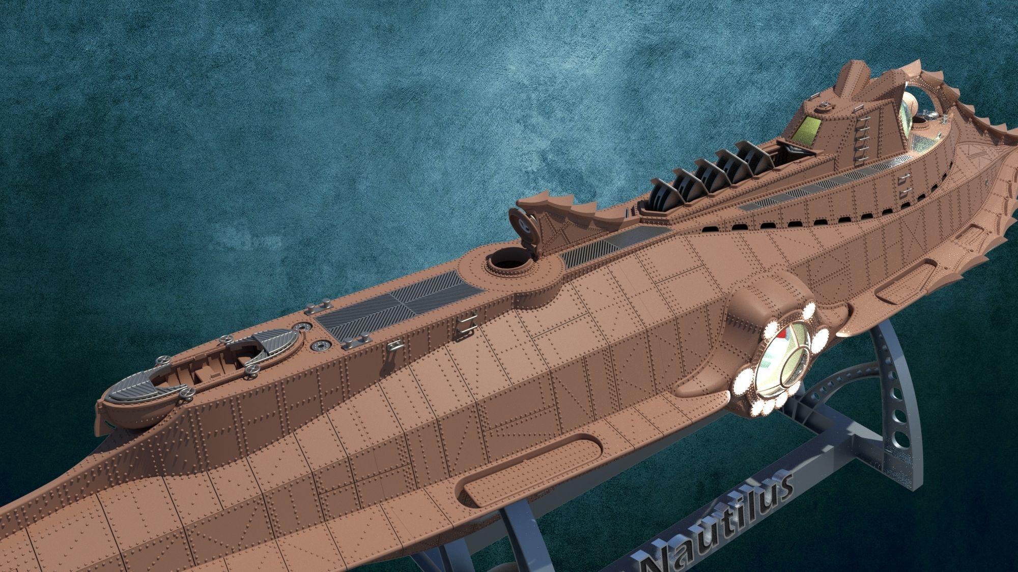 Nautilus detailed 3D print model_8