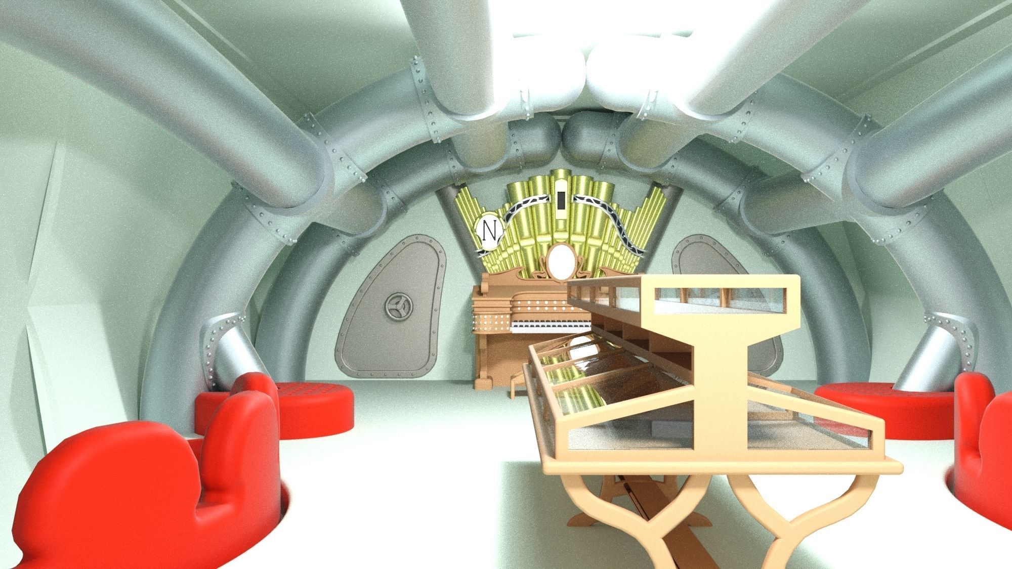 Nautilus detailed 3D print model_10