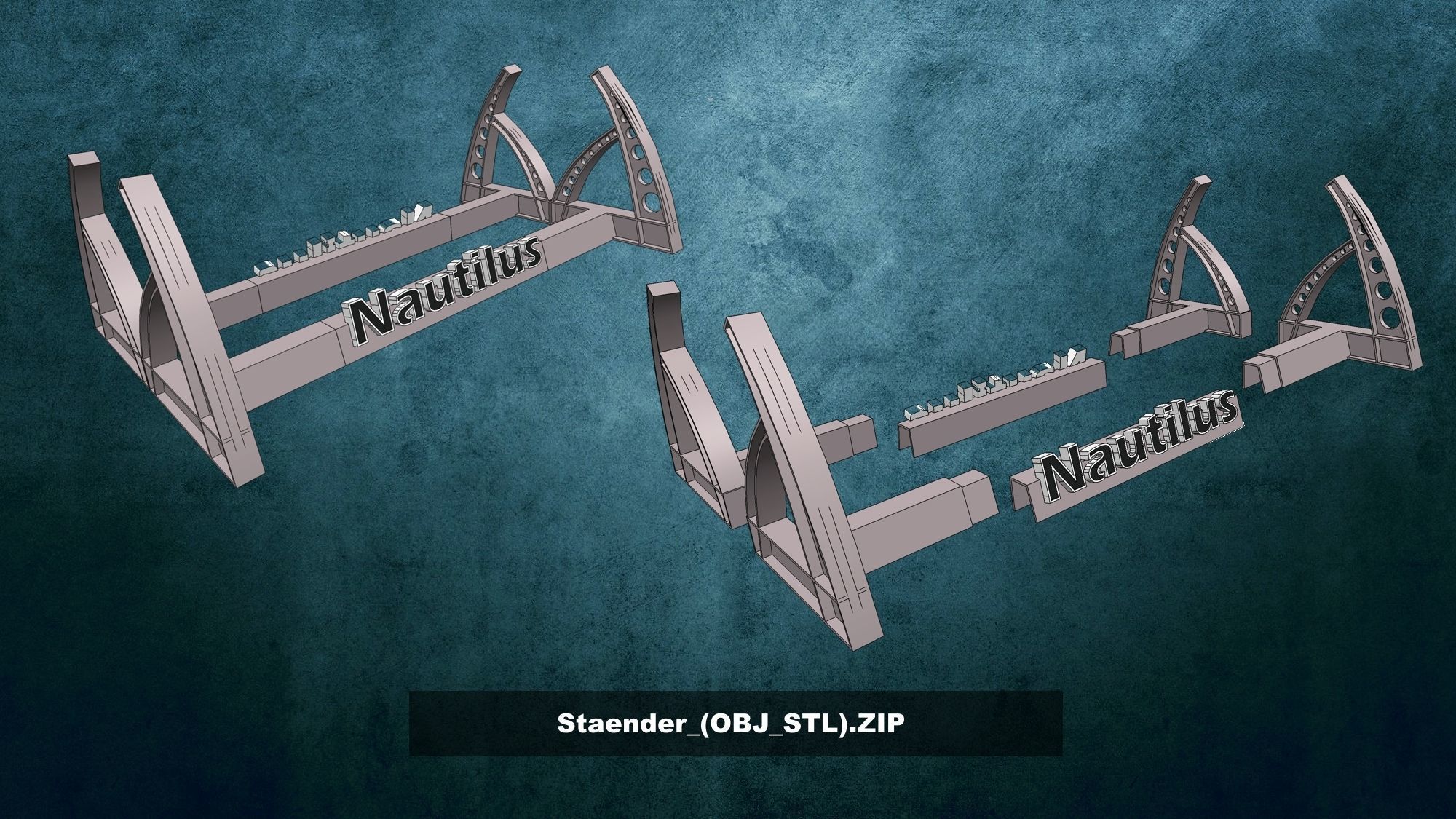 Nautilus detailed 3D print model_32