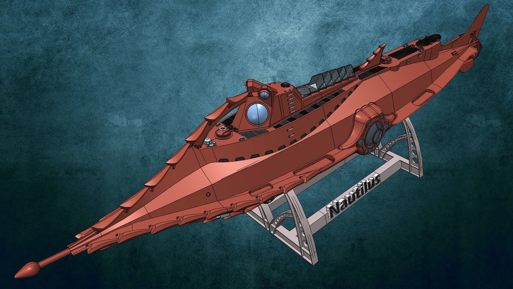 Nautilus detailed 3D print model_11