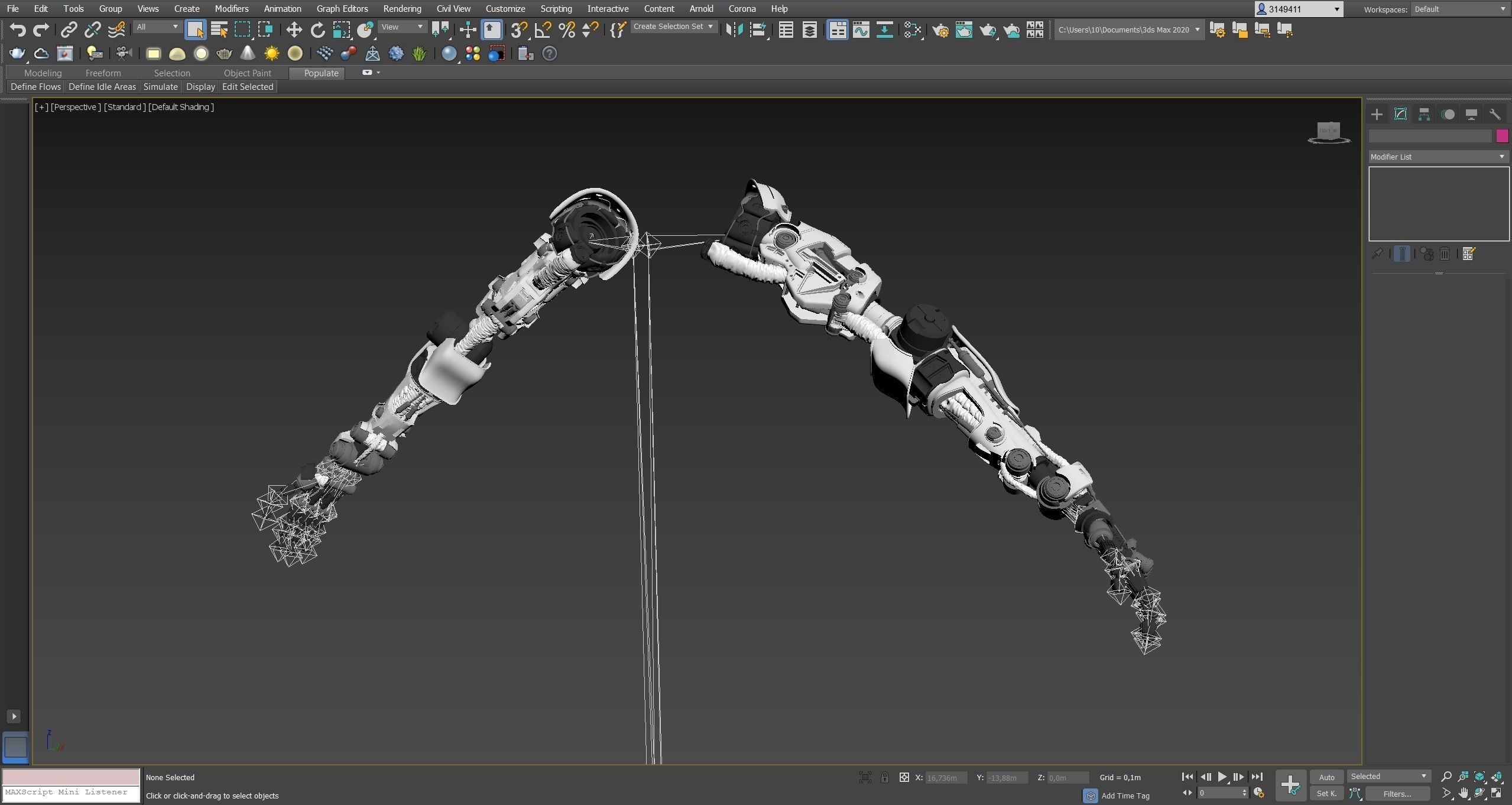 FPS Hand mechanical 06 3D model_23