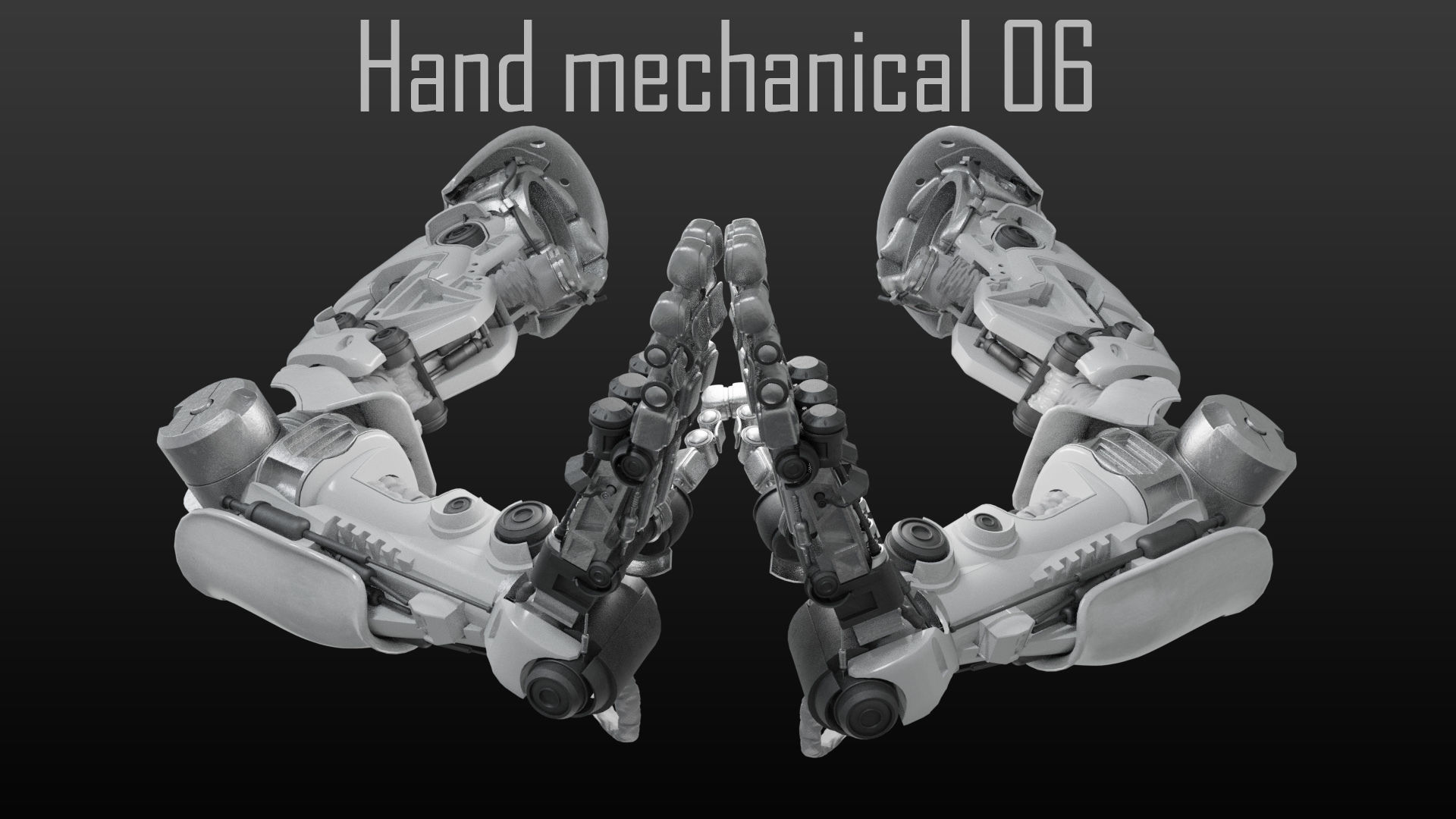 FPS Hand mechanical 06 3D model_6