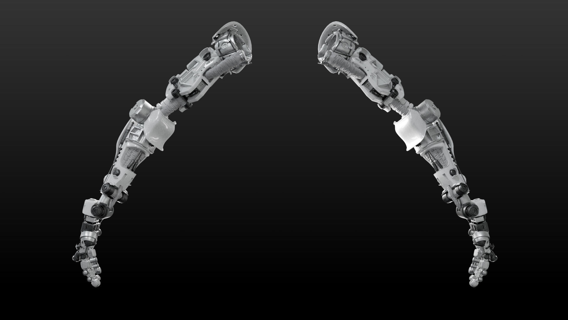 FPS Hand mechanical 06 3D model_9