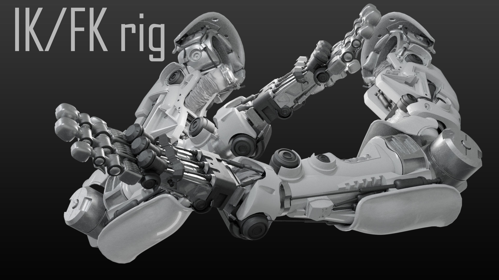 FPS Hand mechanical 06 3D model_2