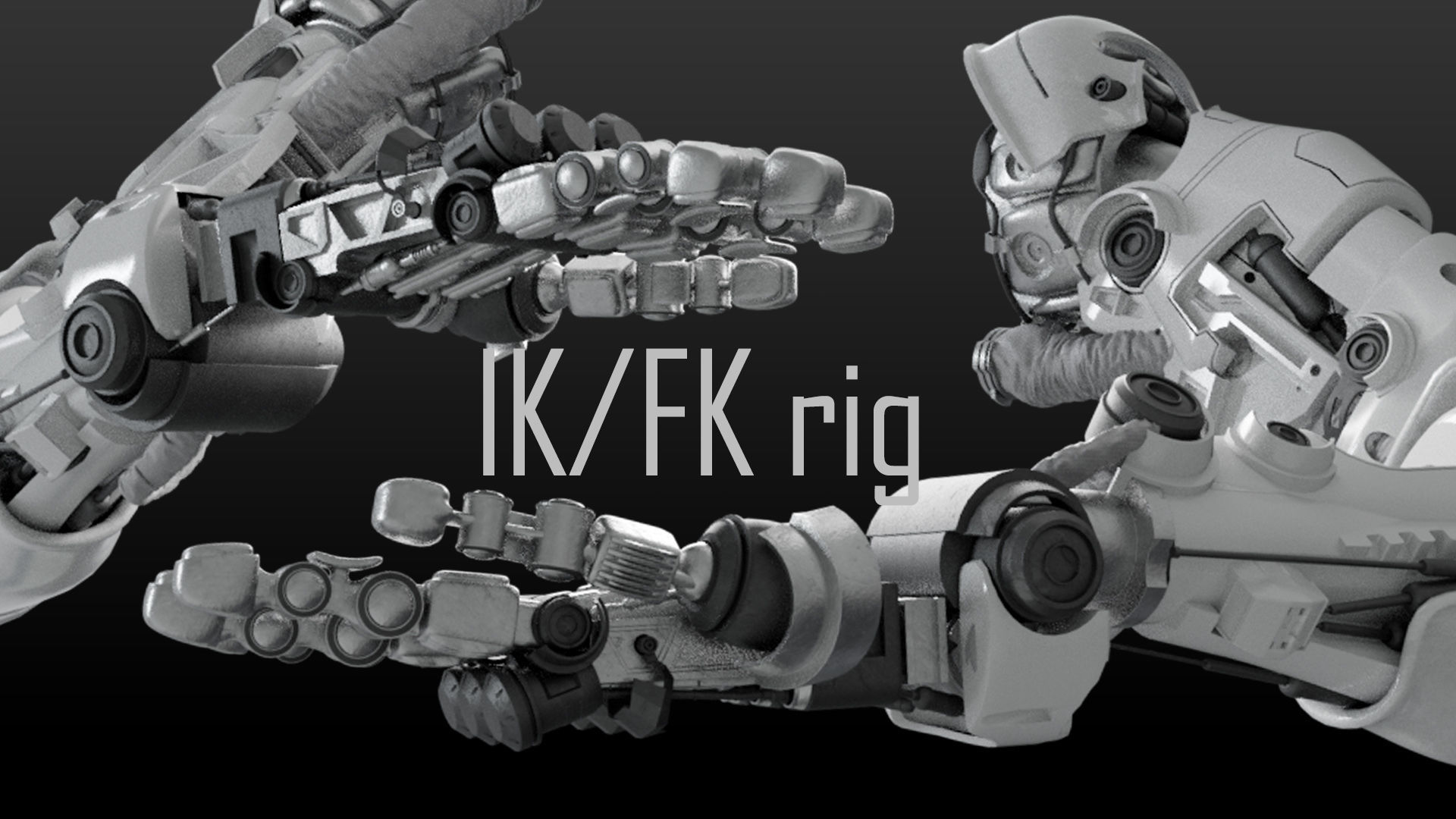 FPS Hand mechanical 06 3D model_4