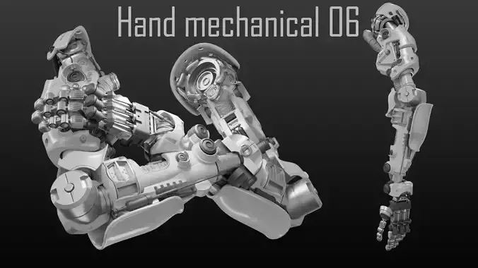 FPS Hand mechanical 06 3D model