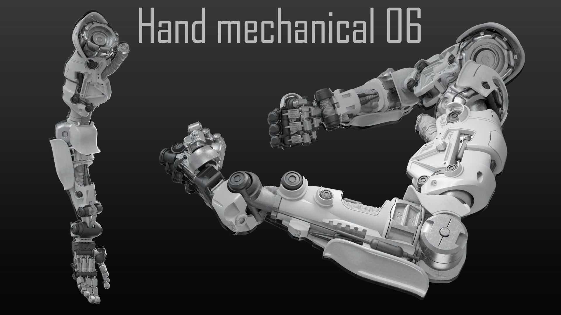 FPS Hand mechanical 06 3D model_3