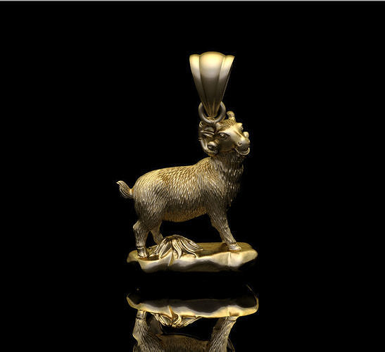 goat jewelry 2 3D print model
