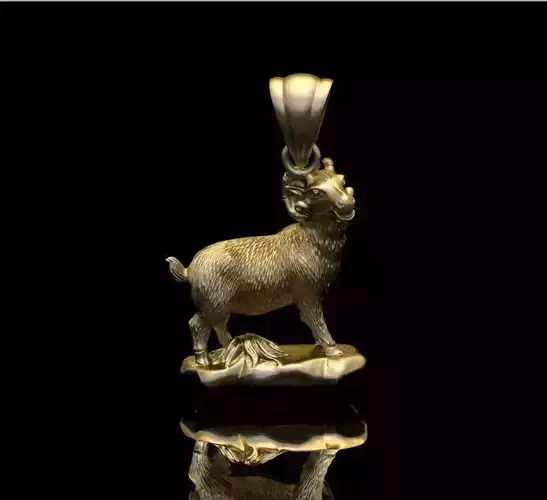 goat jewelry 2 3D print model