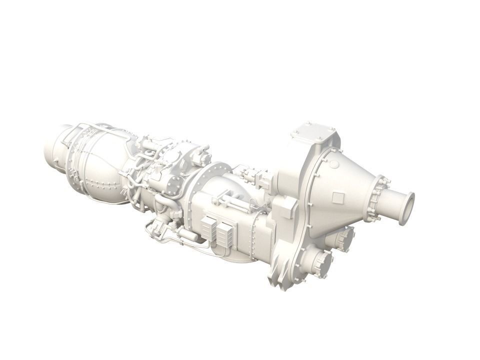 INDIAN-TURBO-PROPELLER rocket engine 3D model_8