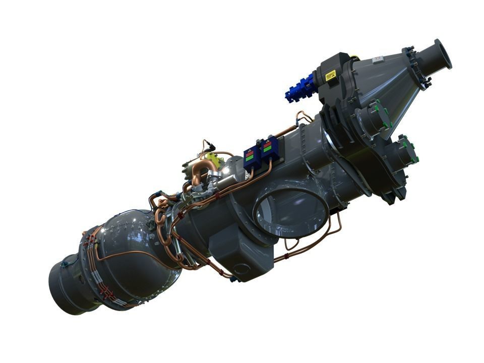 INDIAN-TURBO-PROPELLER rocket engine 3D model_1