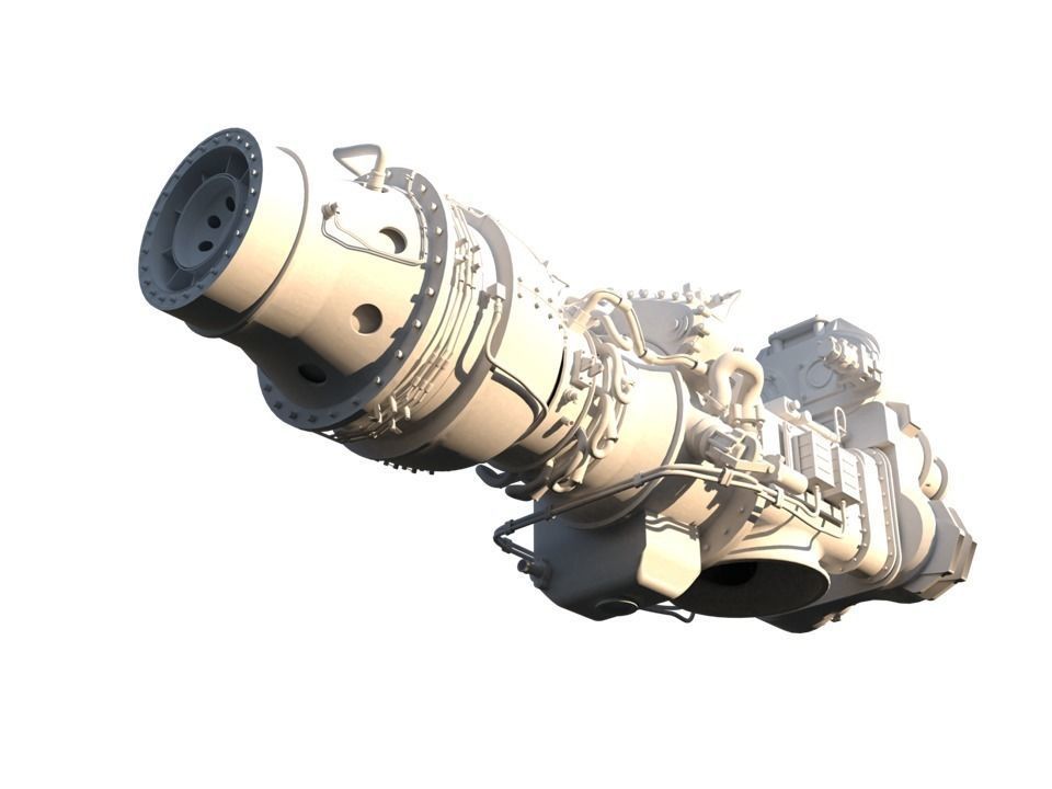 INDIAN-TURBO-PROPELLER rocket engine 3D model_7
