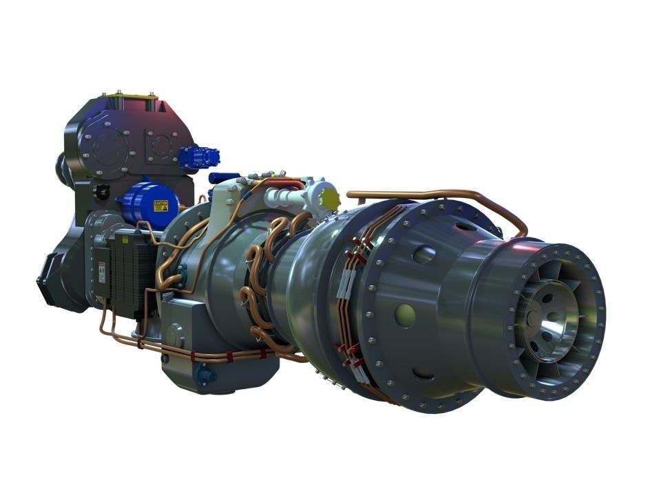 INDIAN-TURBO-PROPELLER rocket engine 3D model_3
