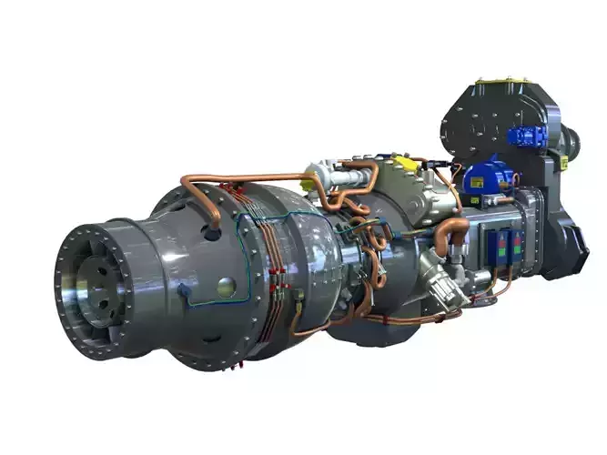 INDIAN-TURBO-PROPELLER rocket engine 3D model