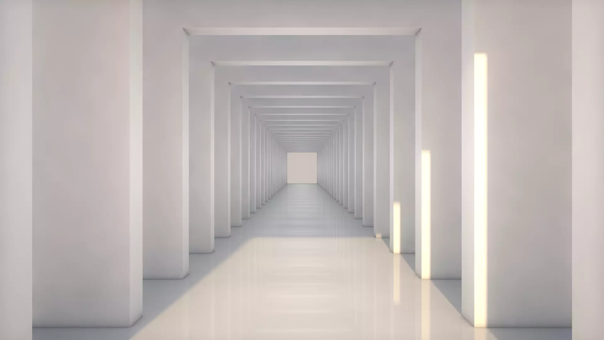 Sci Fi Tunnel Low-poly 3D model_0