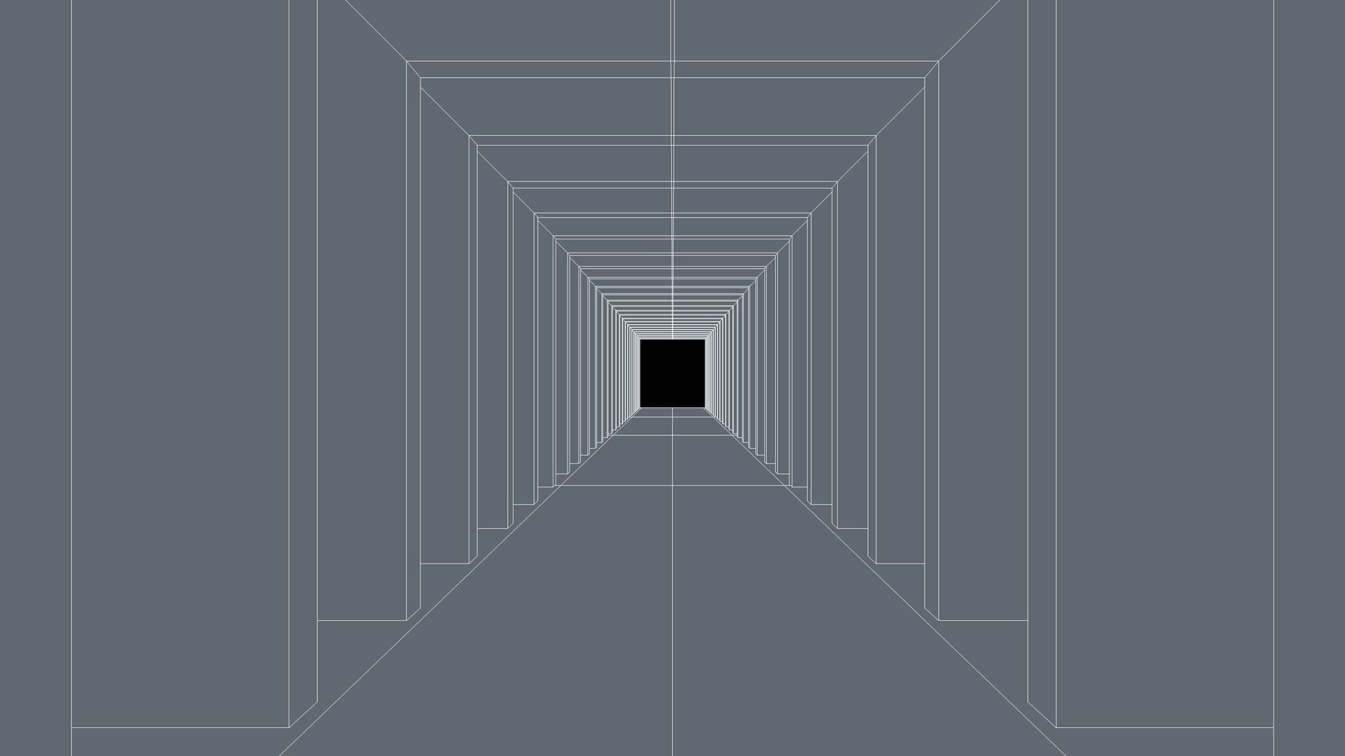 Sci Fi Tunnel Low-poly 3D model_4