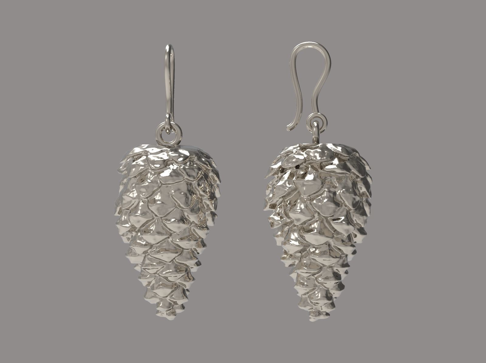 CHRISTMAS EARRINGS N -238 3D print model_6