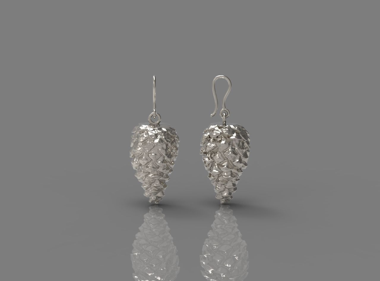 CHRISTMAS EARRINGS N -238 3D print model_4
