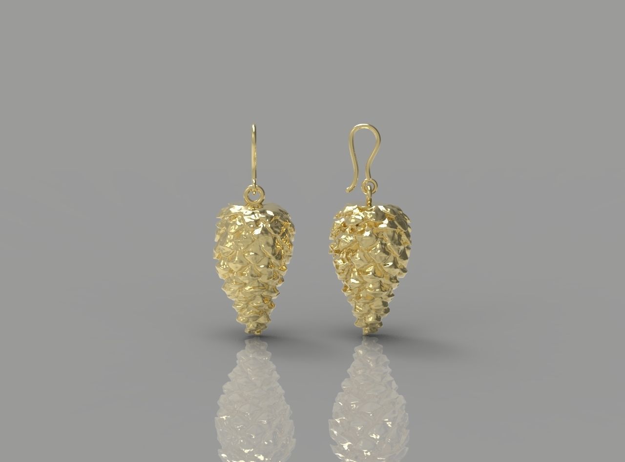 CHRISTMAS EARRINGS N -238 3D print model_3