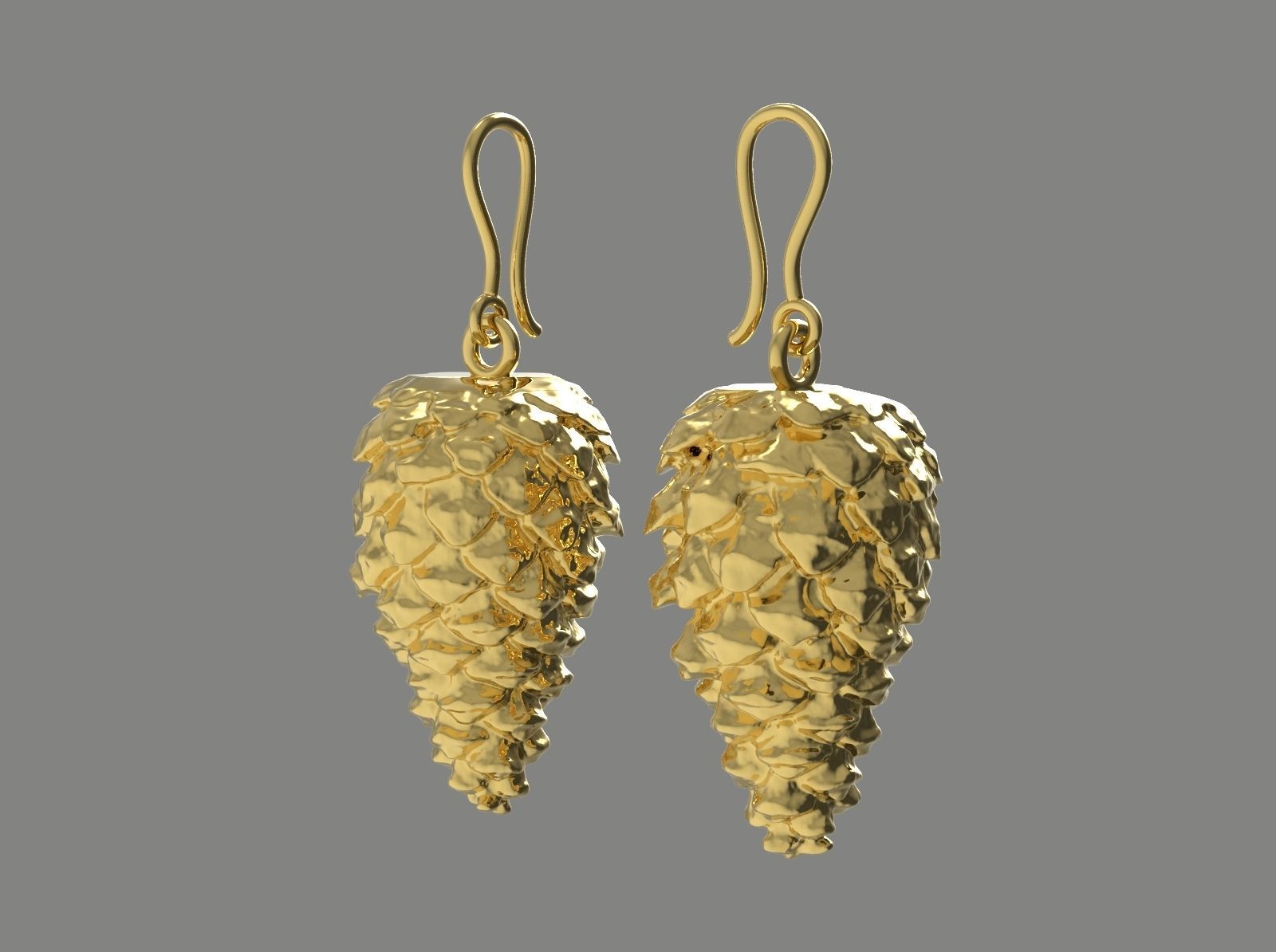 CHRISTMAS EARRINGS N -238 3D print model_9