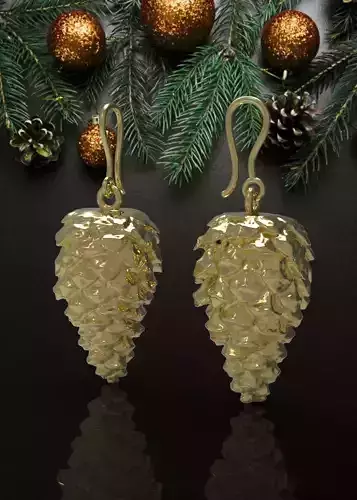 CHRISTMAS EARRINGS N -238 3D print model