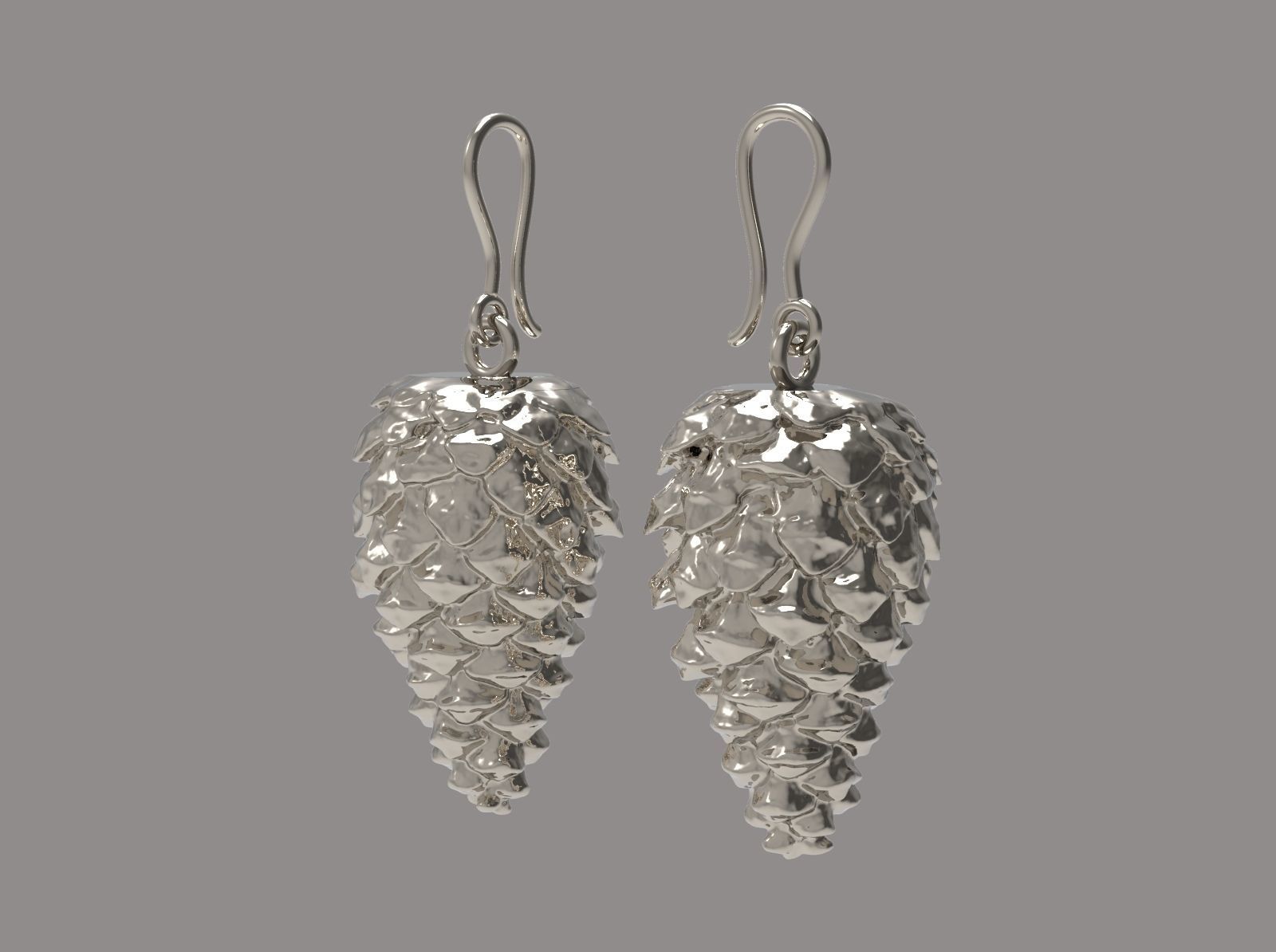 CHRISTMAS EARRINGS N -238 3D print model_7