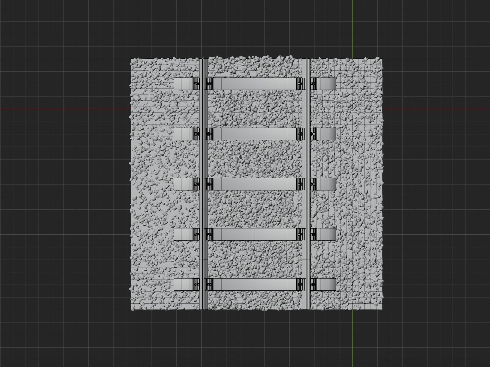 Rails Material and model Free low-poly 3D model_4