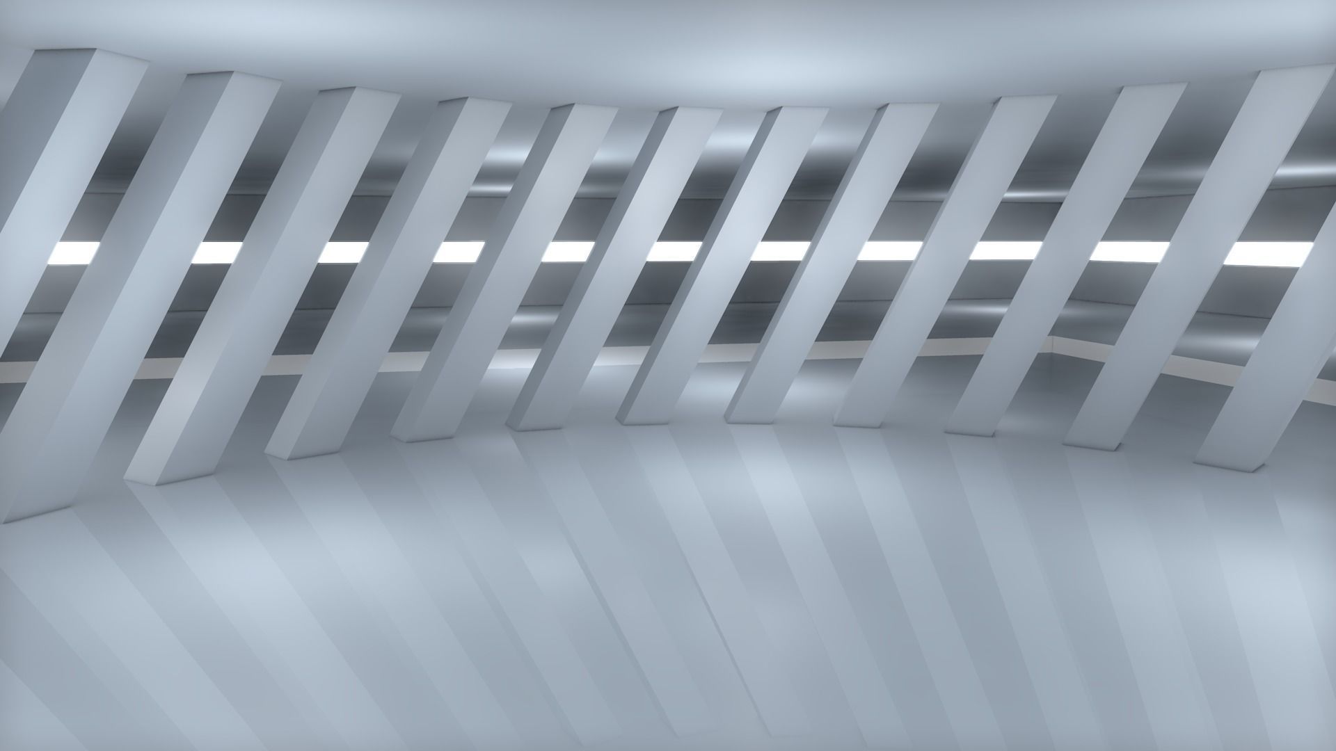 Sci Fi WareHouse Low-poly 3D model_4