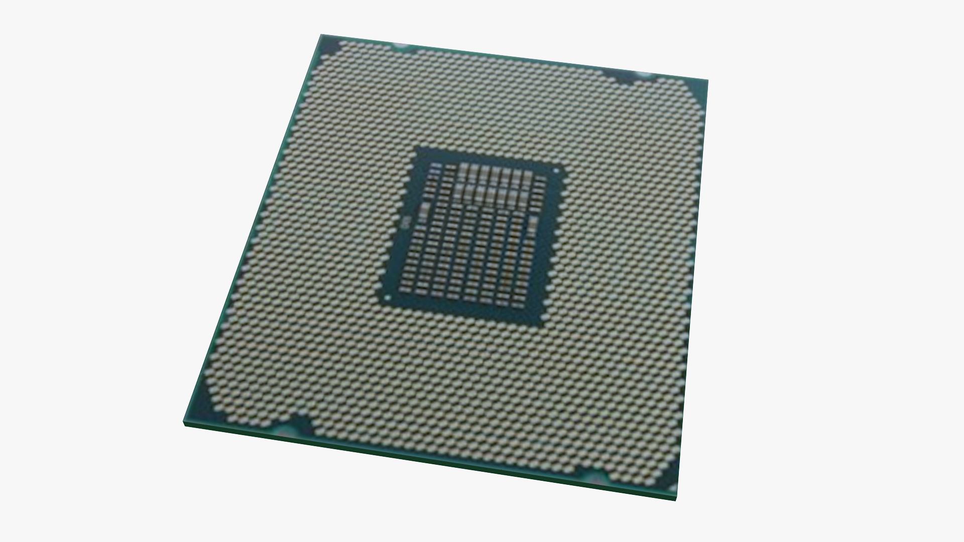 Intel Xeon W-2133 Low-poly 3D model_6