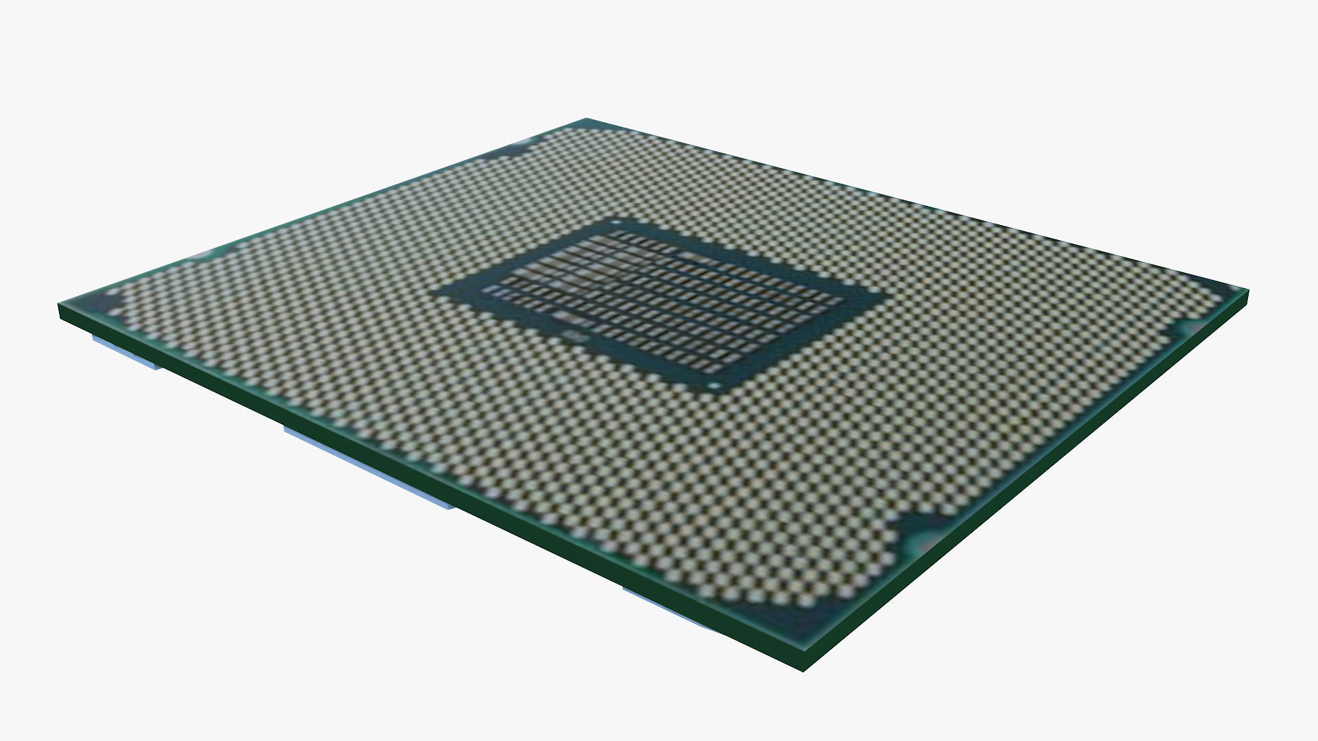 Intel Xeon W-2133 Low-poly 3D model_5