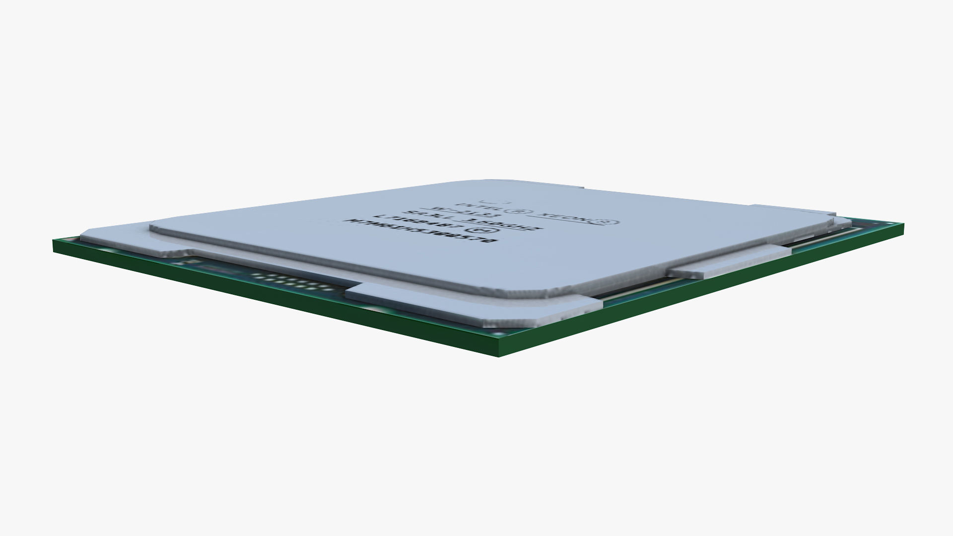 Intel Xeon W-2133 Low-poly 3D model_4