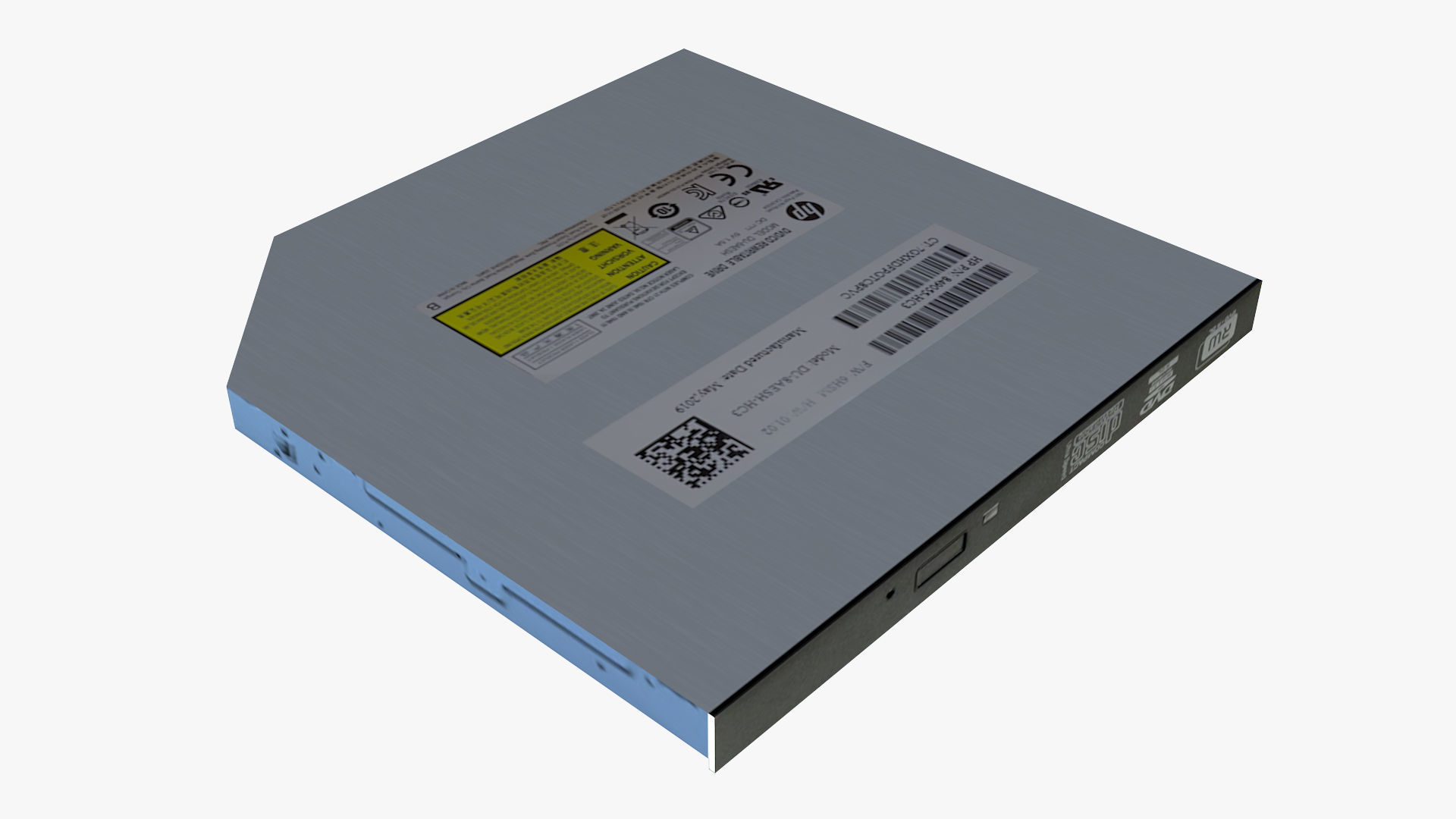 HP Slim DVDWR Low-poly 3D model_5