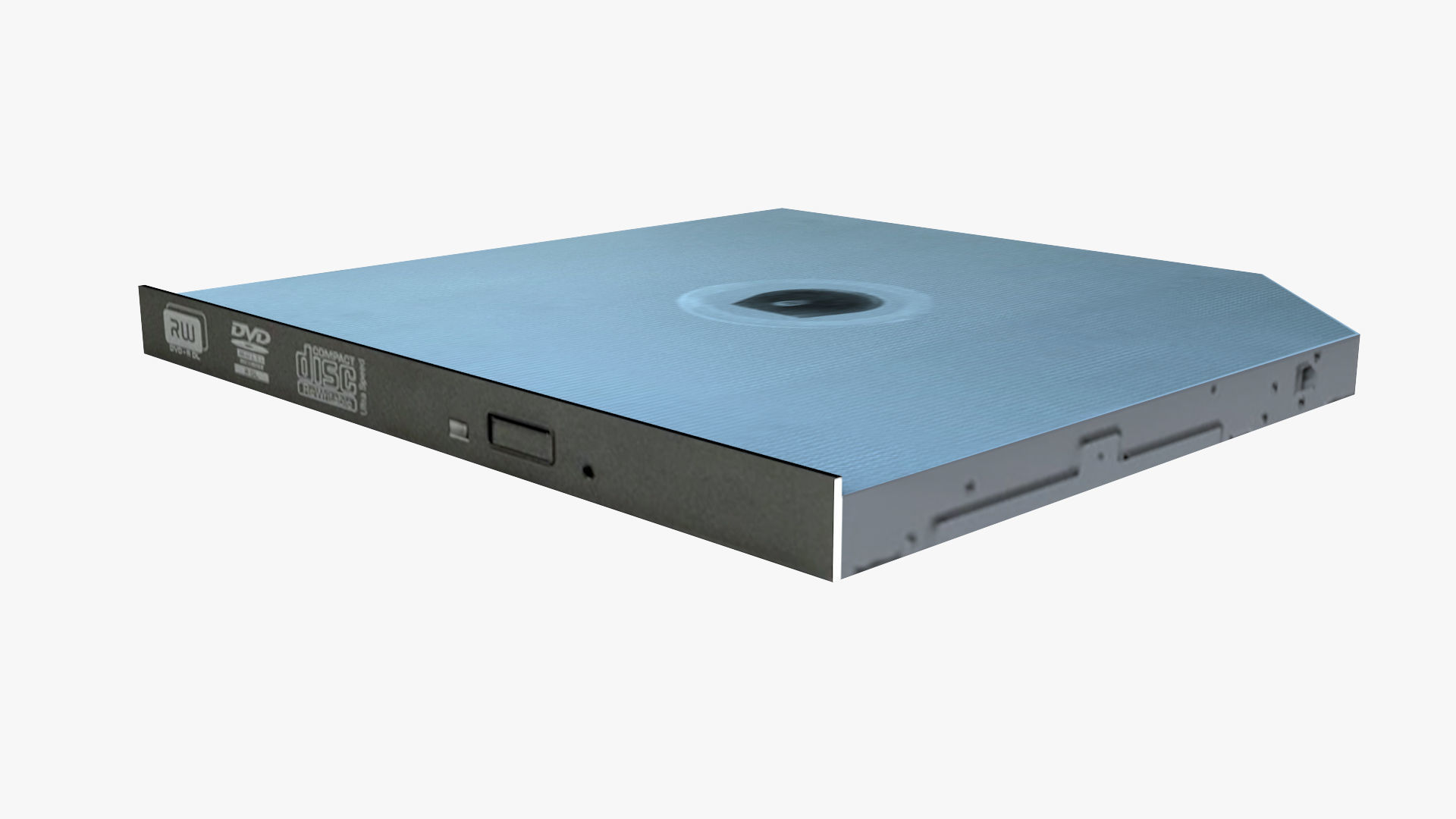HP Slim DVDWR Low-poly 3D model_3