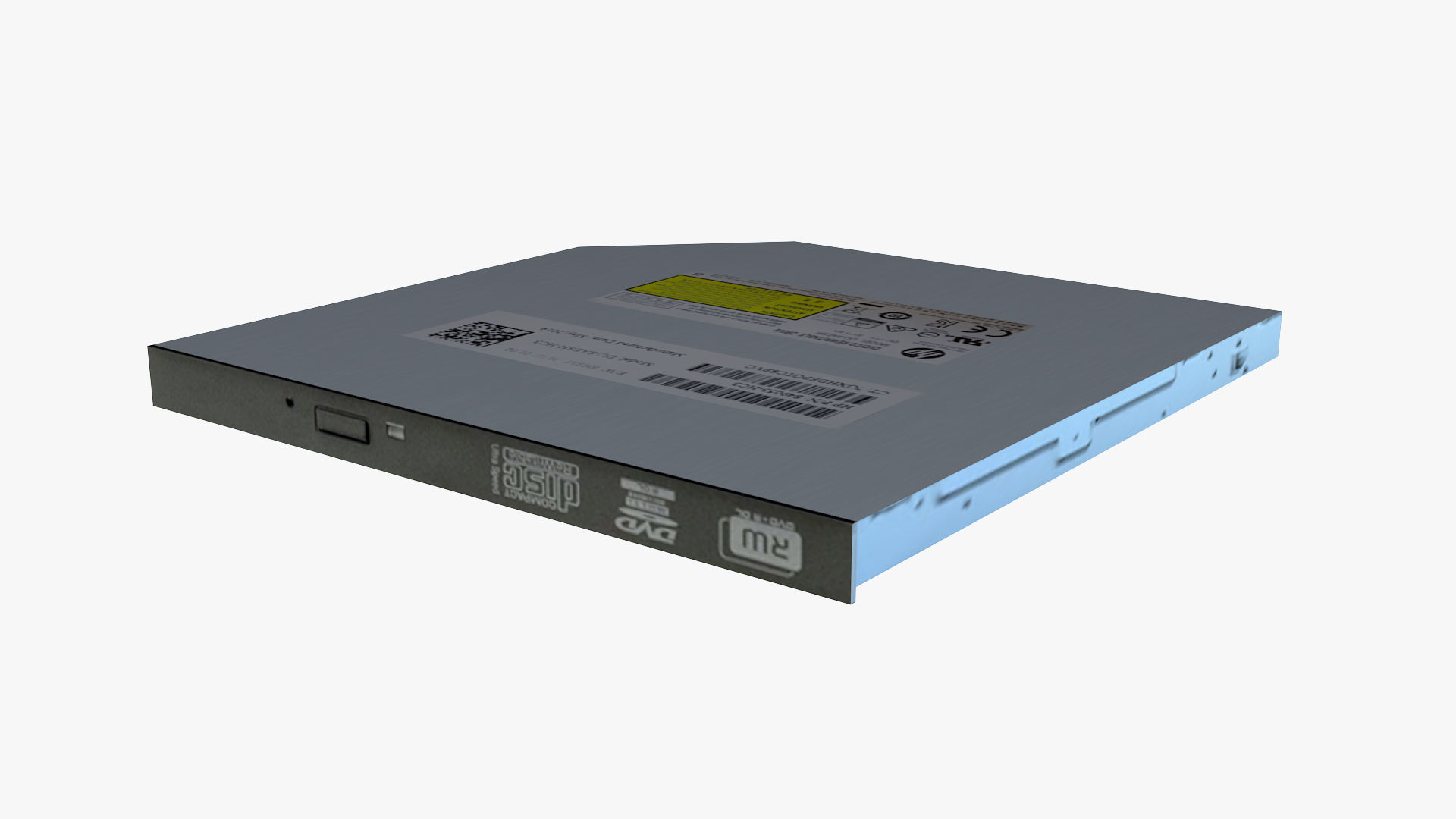 HP Slim DVDWR Low-poly 3D model_6