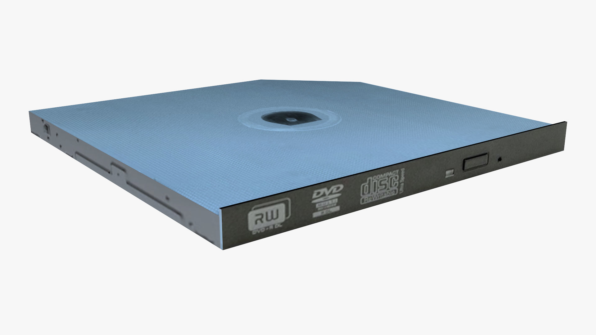 HP Slim DVDWR Low-poly 3D model_2