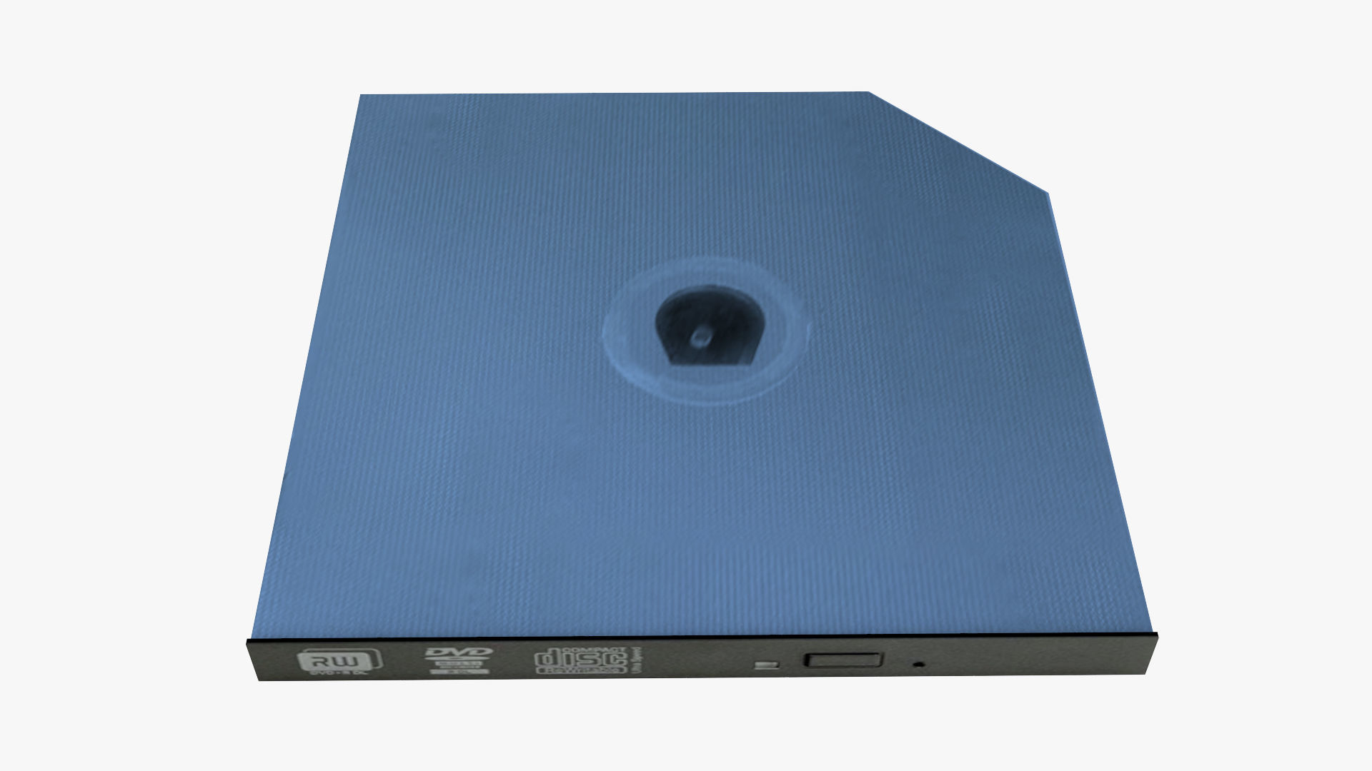 HP Slim DVDWR Low-poly 3D model_4