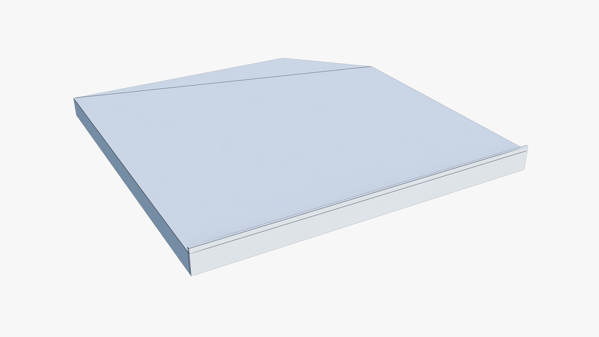 HP Slim DVDWR Low-poly 3D model_7