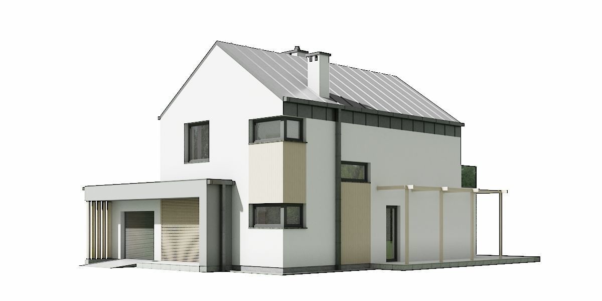 House C3V21 Low-poly 3D model_3