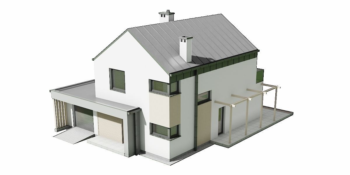 House C3V21 Low-poly 3D model_8