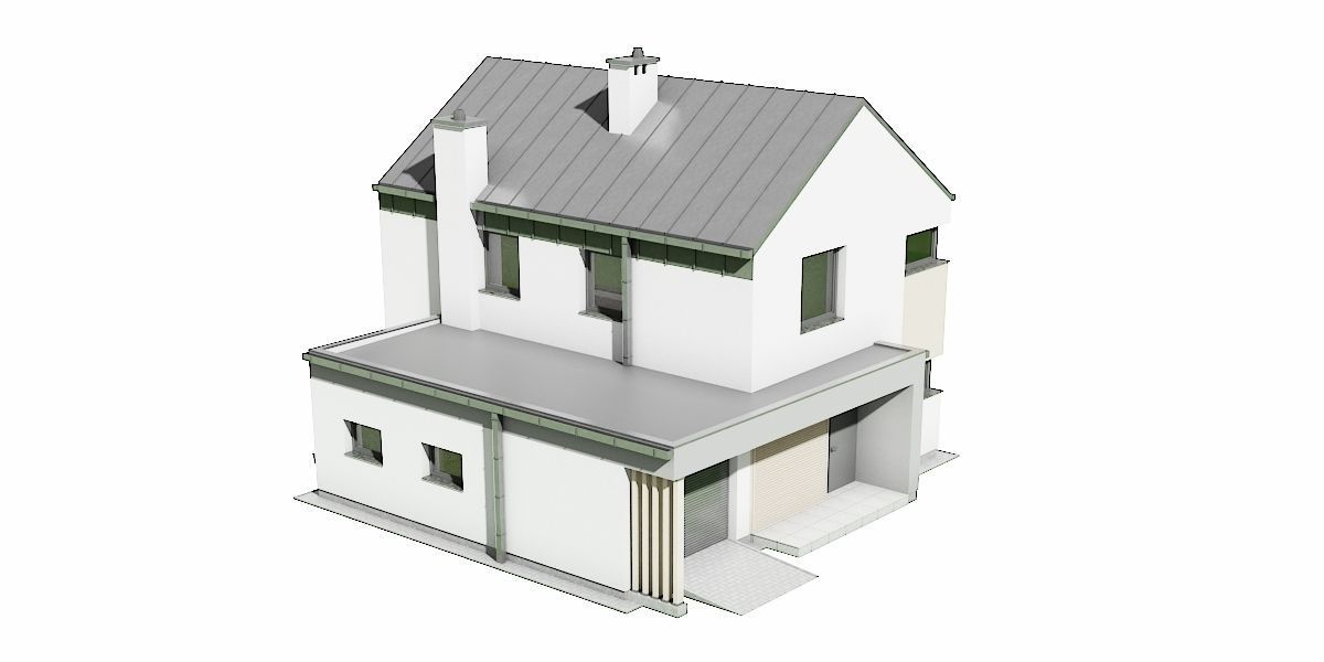 House C3V21 Low-poly 3D model_7