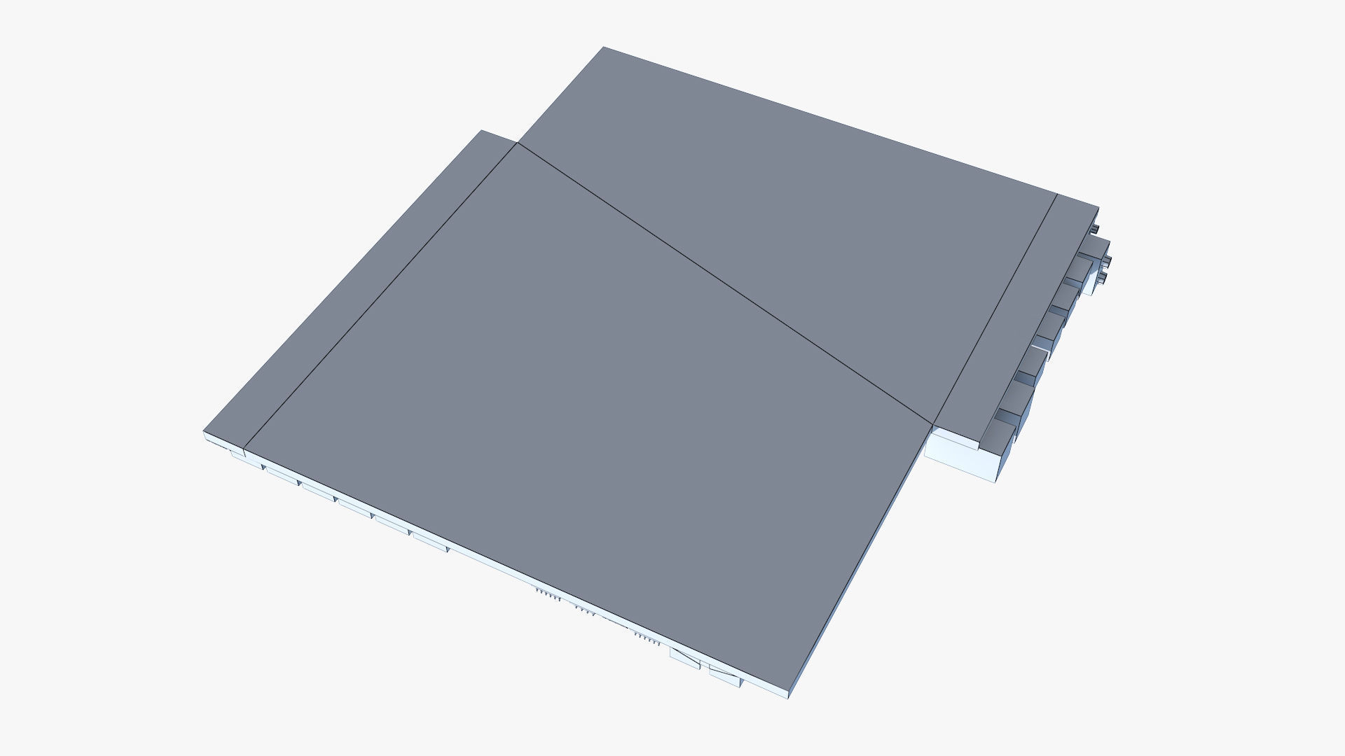 HP 914285 Motherboard Low-poly 3D model_9