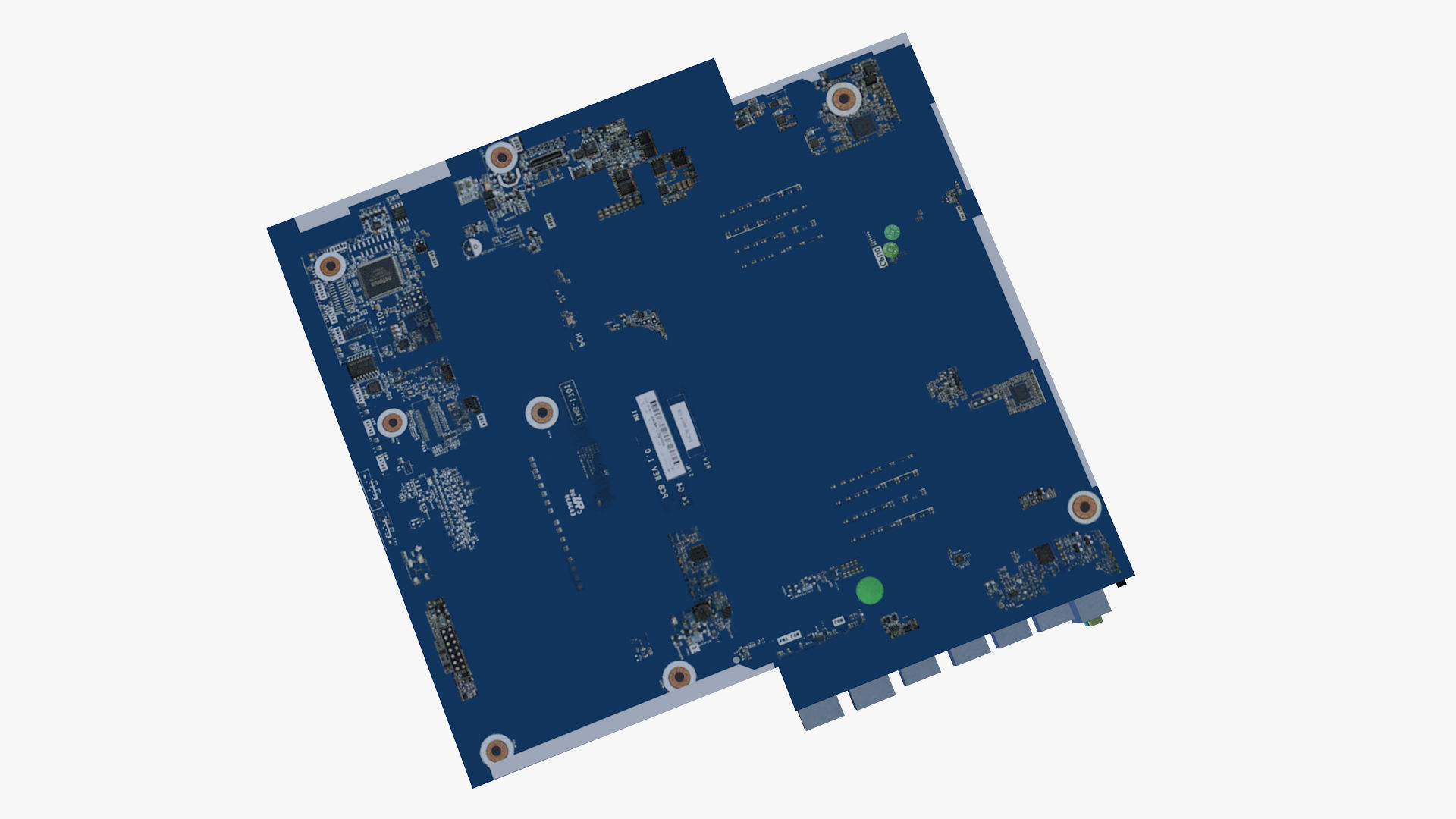 HP 914285 Motherboard Low-poly 3D model_5