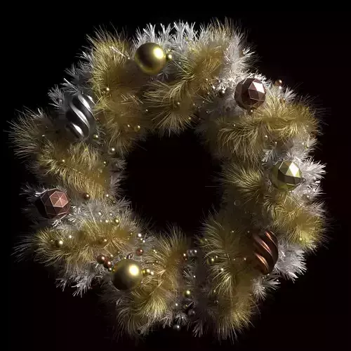 christmas wreath white