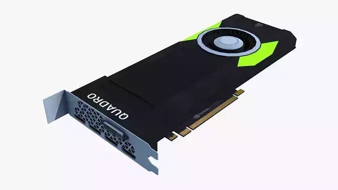 PNY Quadro P5000 Low-poly 3D model