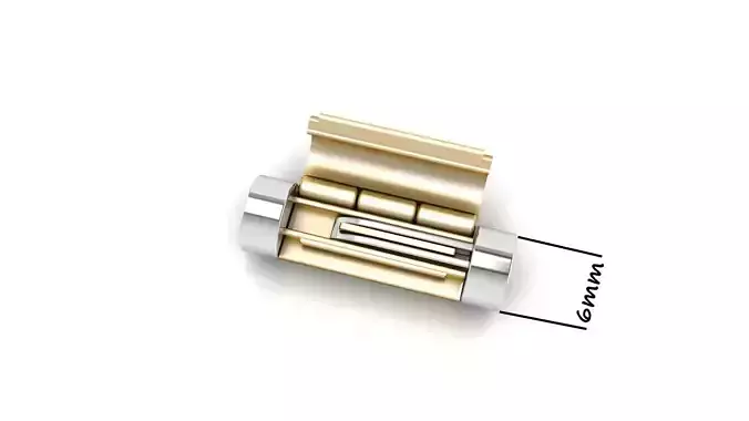 Round Bracelet 6mm  Lock Box for Chain and Necklace 3D print model