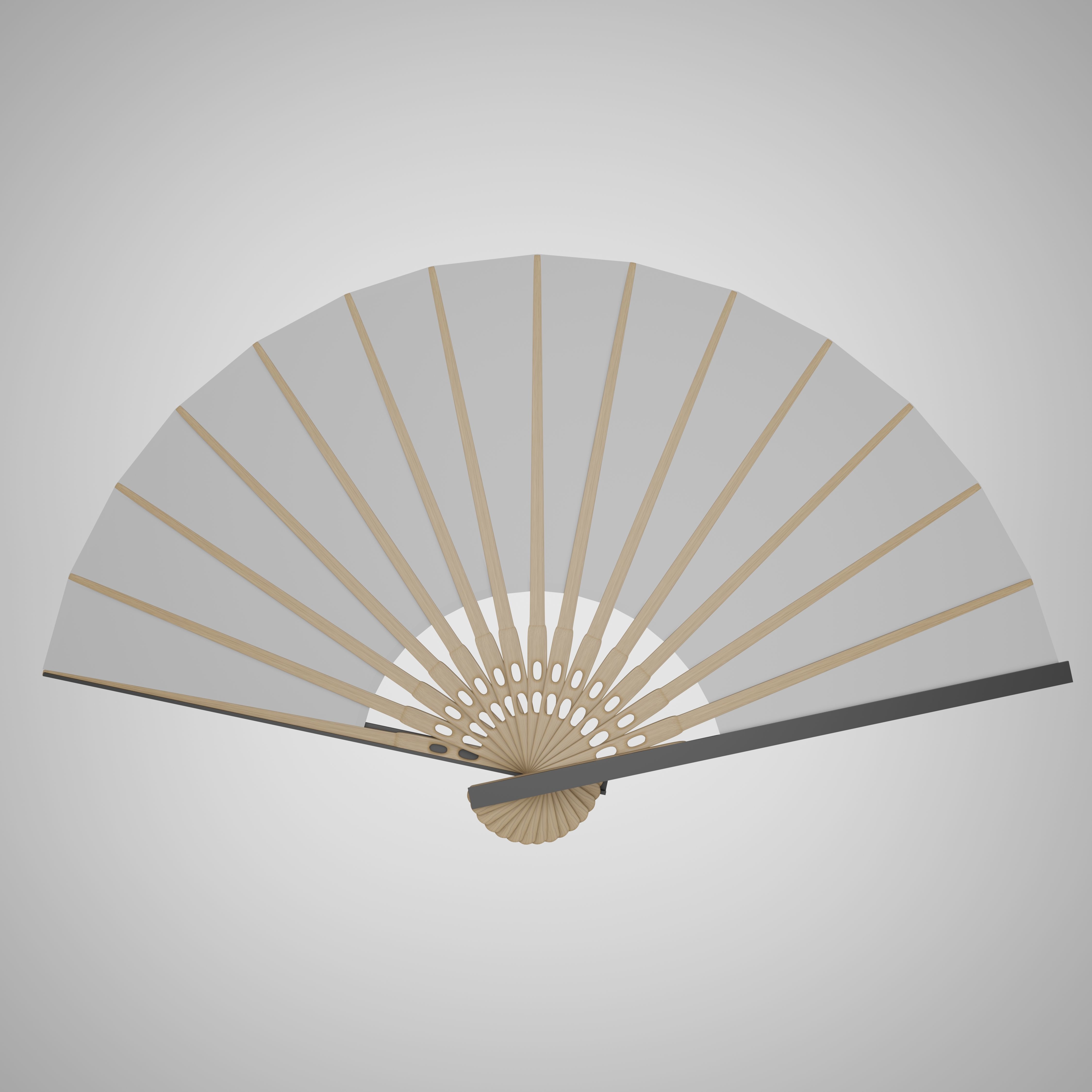 Fan japanese 3D model_1