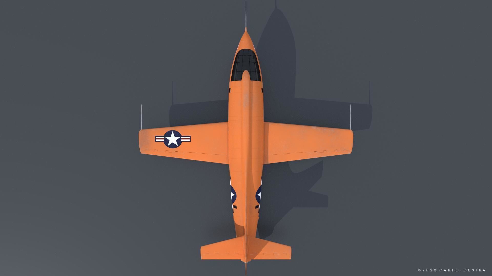 X-1 - Rigged Low-poly 3D model_16