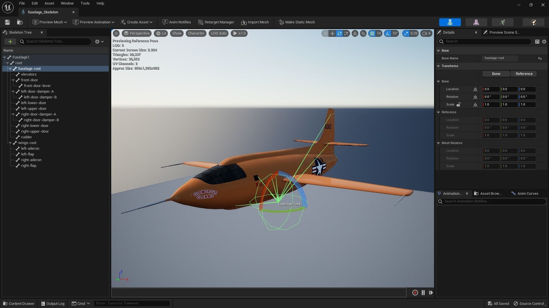 X-1 - Rigged Low-poly 3D model_27