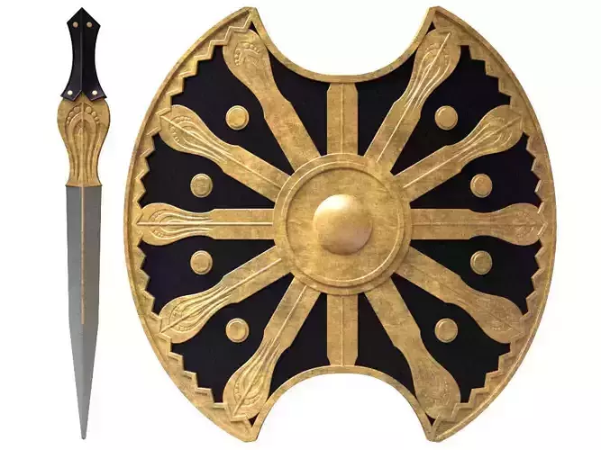 Sword and Shield 3D model