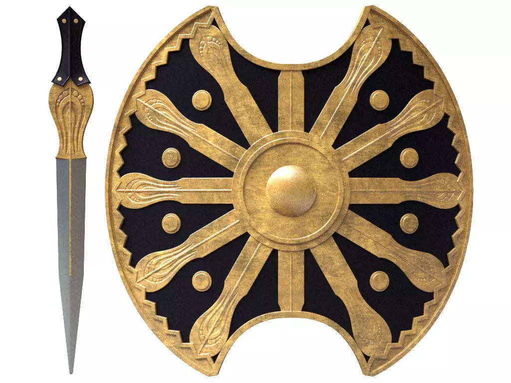 Sword and Shield 3D model